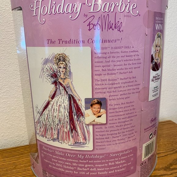 Vintage "2005" Bob Mackie Holiday Barbie - Picture 5 of 11